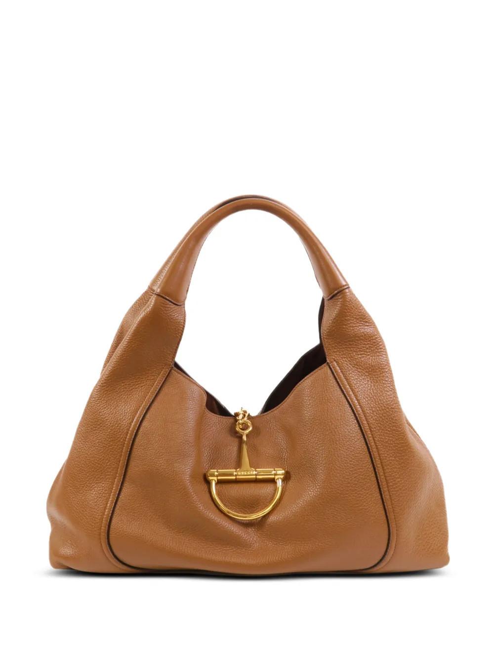 Gucci Pre-Owned Maxi Softbit leather shoulder bag - Brown | Farfetch Global