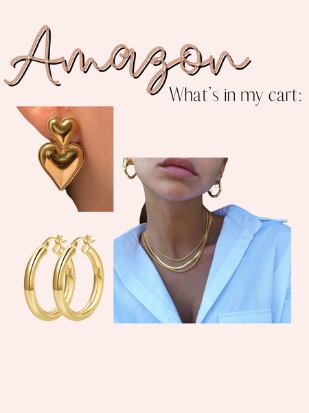 Amazon—what’s in my cart: Gold Jewelry ✨