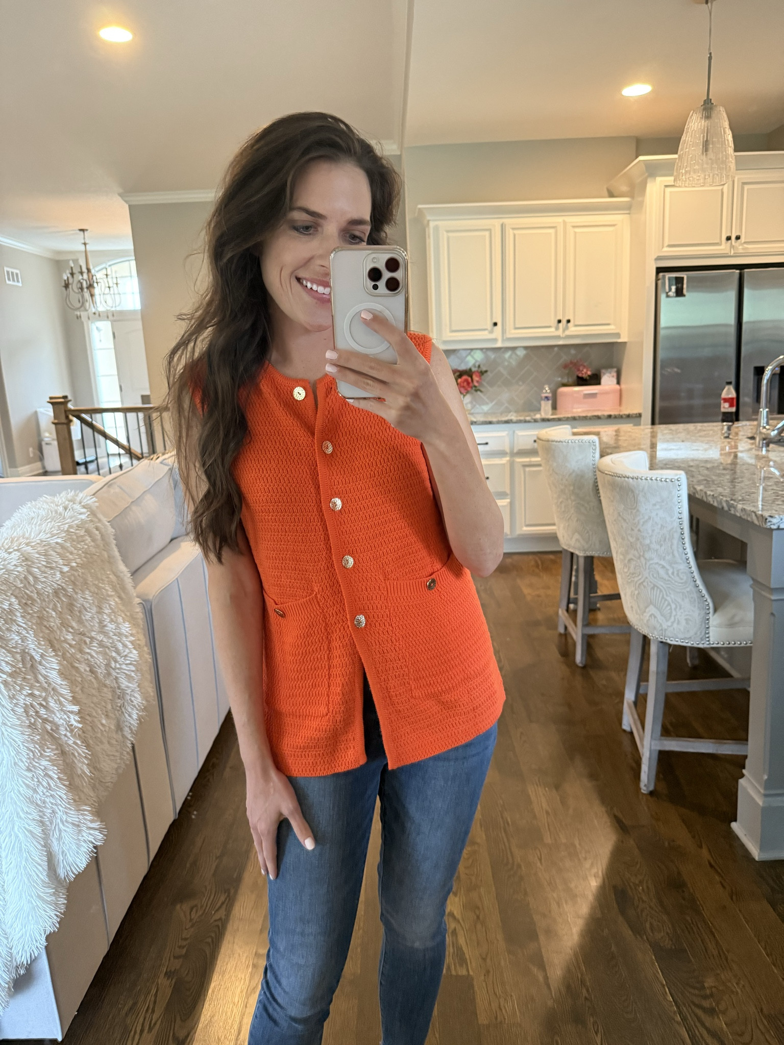 The cutest orange vest for fall season! Love the feeling of this high-quality sweater from Amazon. 

#LTKSeasonal #LTKFallSale #LTKHalloween