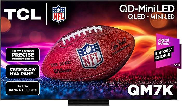 TCL 65 Inch Class QM7K Series, Mini LED QLED 4K HDR, 65QM7K, 2025 Model, 120HZ-144HZ Anti Reflect... | Amazon (US)