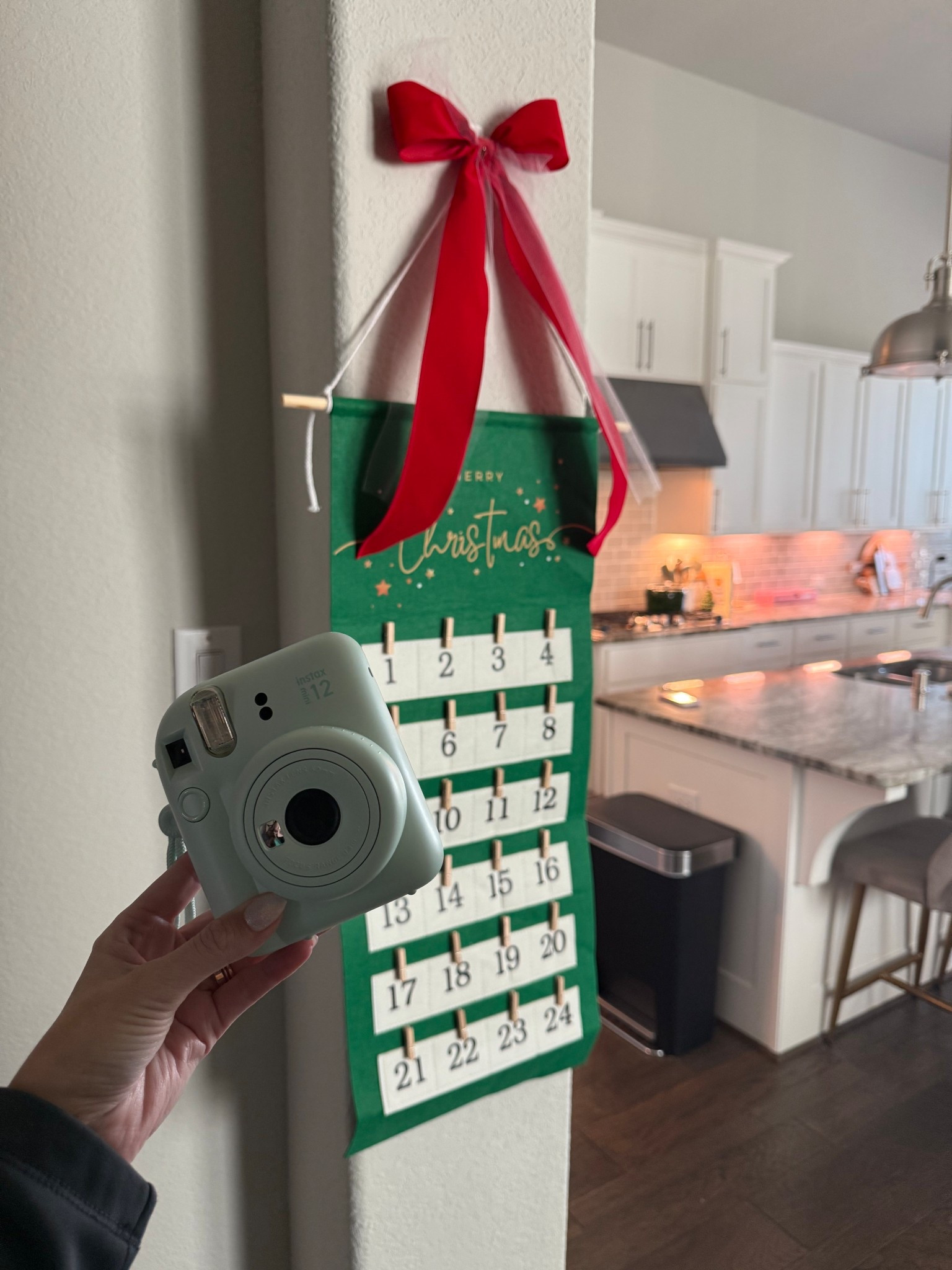 Christmas calendar photo countdown! Amazon photo banner and Polaroid camera  

#LTKHoliday #LTKSeasonal #LTKmomlife