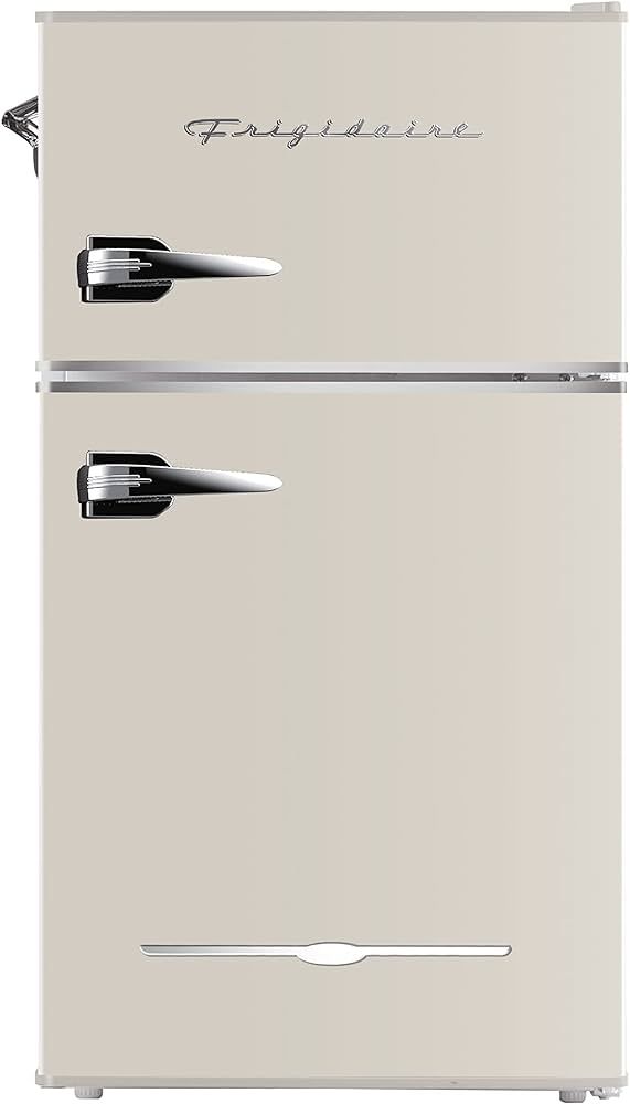 FRIGIDAIRE EFR840-Cream EFR840 Retro Mini Fridge with Freezer & Side Bottle Opener-Small 2 Door Refrigerator for Office Bar or College Dorm Room-3.1 Cu Ft, Cream | Amazon (US)