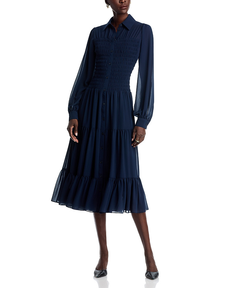 Michael Michael Kors Smocked Shirtdress | Bloomingdale's (US)