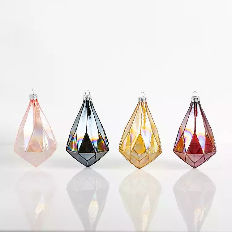 Glass Teardrop Assorted Christmas Ornaments | Kirkland's Home