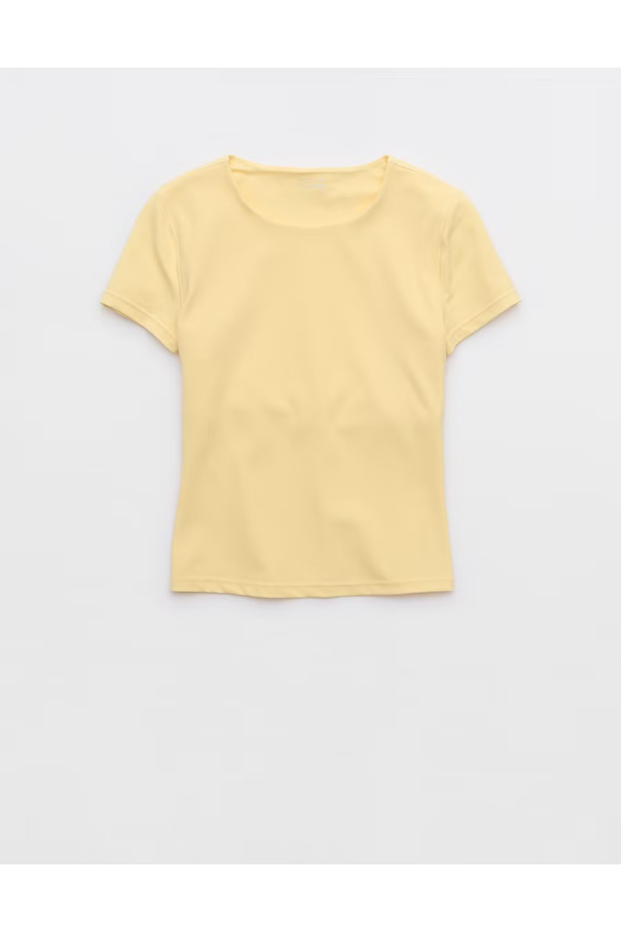 OFFLINE By Aerie Real Me XTRA T-Shirt Women's Yellow Notes S | Aerie