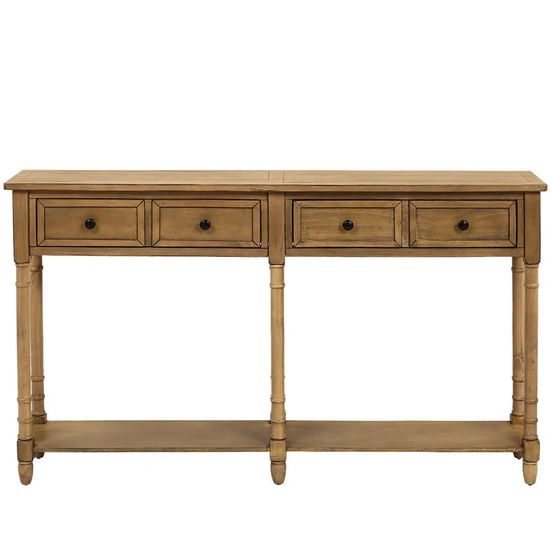Curtis 58" Solid Wood Console Table | Wayfair North America