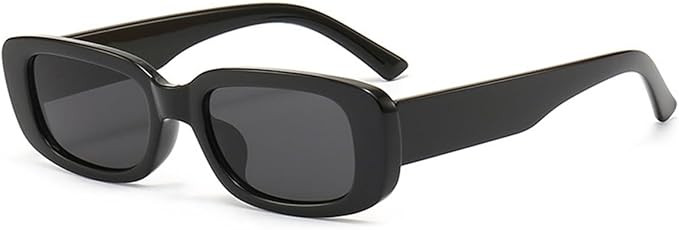 Retro Rectangle Sunglasses for Women and Men, Vintage Small Square Style | Amazon (US)