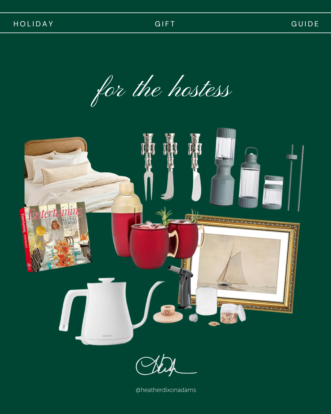 Holiday hosting made easy. Thoughtful, beautiful gifts any hostess will love — all linked right here so you can shop effortlessly. 

 