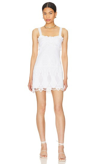 August Mini Dress in White | Revolve Clothing (Global)
