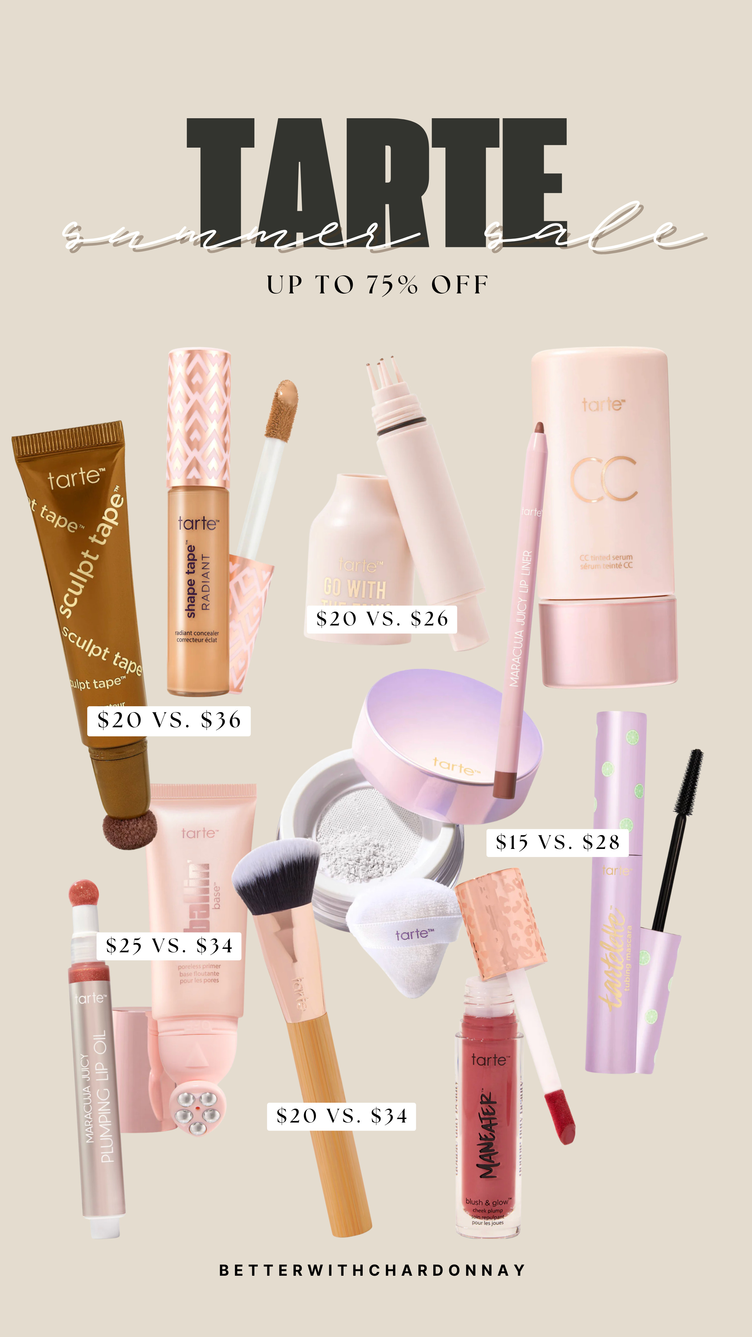 TARTE Summer sale! up to 75% off!  

 #LTKSeasonal #LTKSaleAlert #LTKBeauty