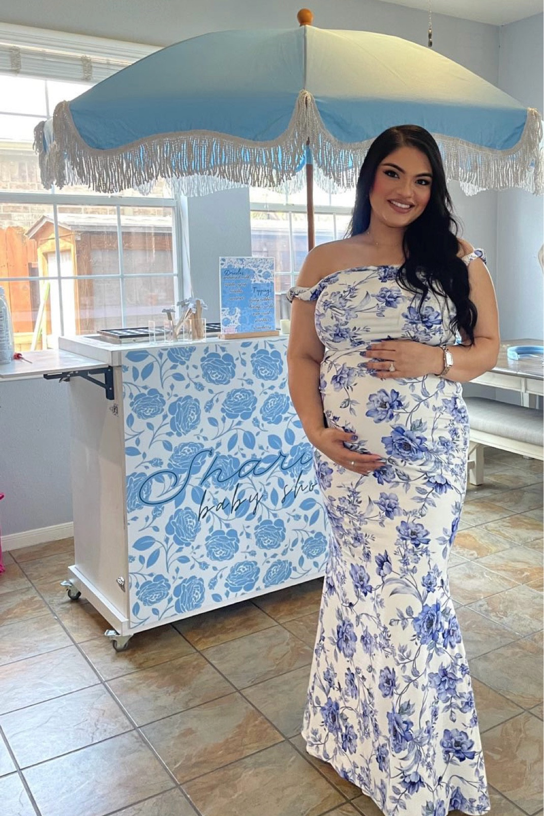 The best baby shower dress 🤍 

#LTKStyleTip #LTKBump #LTKBaby