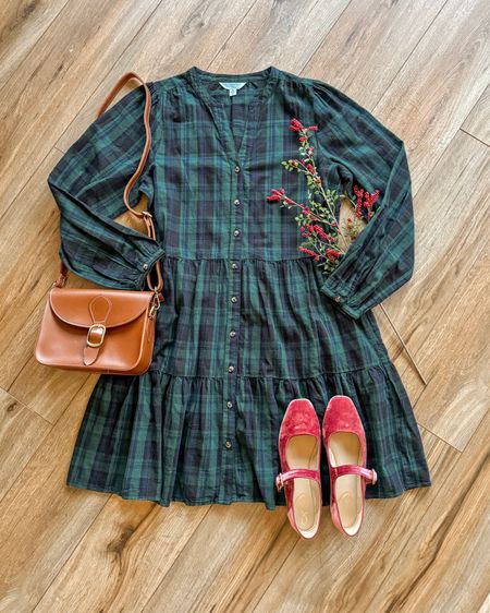 Plaid dress. Green plaid dress. Velvet Mary Jane flats. Walmart fashion. Christmas dress. Christmas outfit.

#LTKGiftGuide #LTKSeasonal #LTKHoliday
