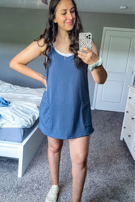 I’m absolutely obsessed with this affordable, casual summer dress WITH built-in shorts! It’s comfy, roomy, and perfect for those hot days. If you’re looking for easy summer outfit ideas, this romper dress is a must! 

I’m 5’8”, typically a size 10/12 and wearing a size Large in Navy

#LTKFindsUnder50 #LTKMidsize #LTKStyleTip