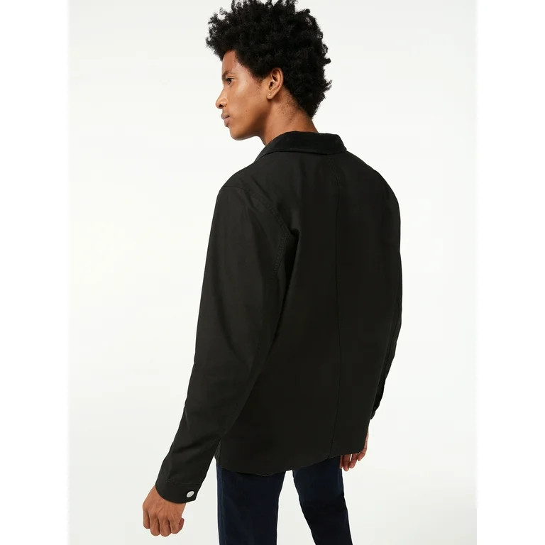 Free Assembly Men's Work Jacket with Corduroy Collar - Walmart.com | Walmart (US)