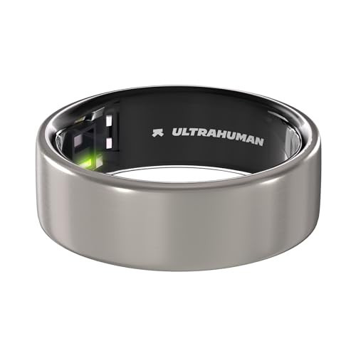 ULTRAHUMAN Ring AIR - Sleep & Fitness Tracker, FSA-Approved Wearable, Smart Ring for Women & Men, No App Fee for Standard Features (Raw Titanium, 12) | Amazon (US)