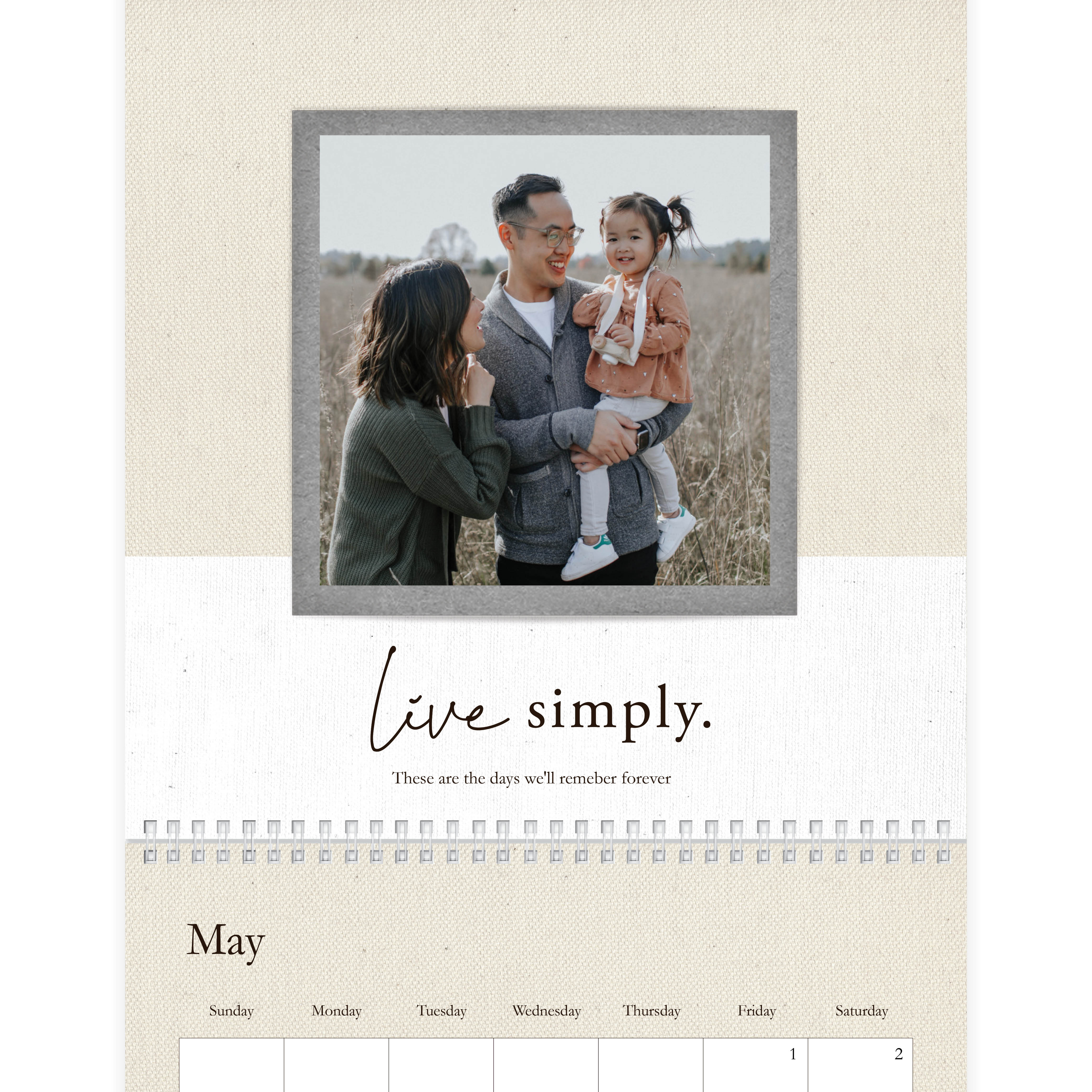 Everyday Neutrals Wall Calendar Wall Calendar | Shutterfly