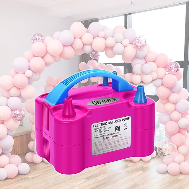 Growsun Electric Air Balloon Pump 110V 600W Balloon Blower Inflator for Garland Arch Party Decoratio | Amazon (US)
