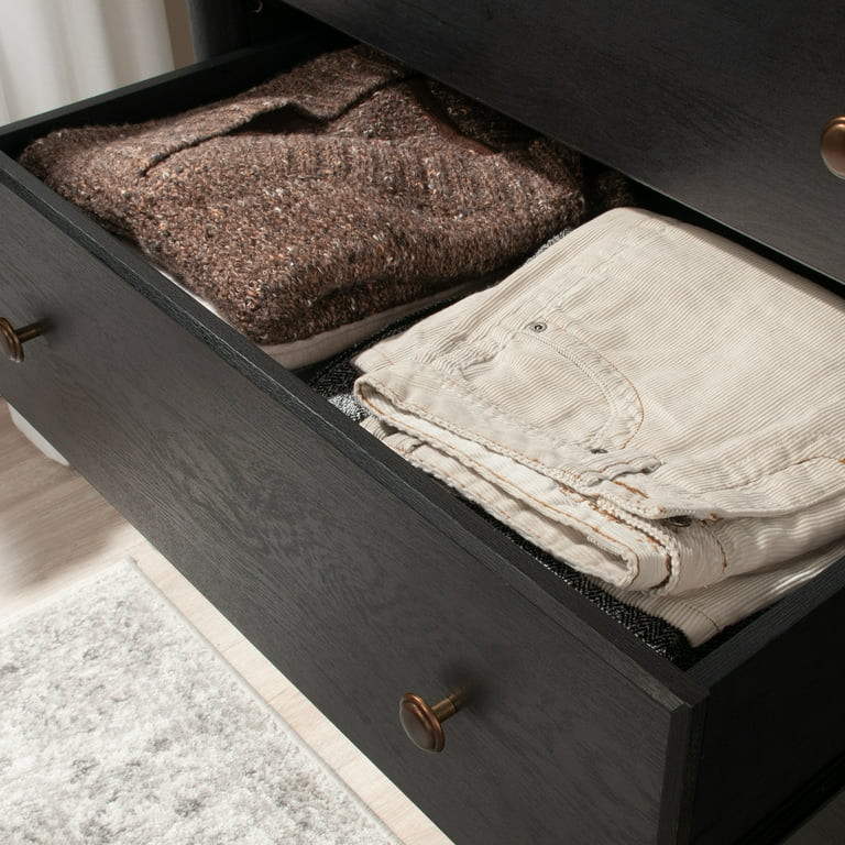 My Texas House Monroe 6-Drawer Dresser, Raven Black Oak Finish | Walmart (US)