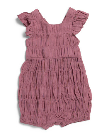 Infant Girls Berry Beautiful Romper | TJ Maxx