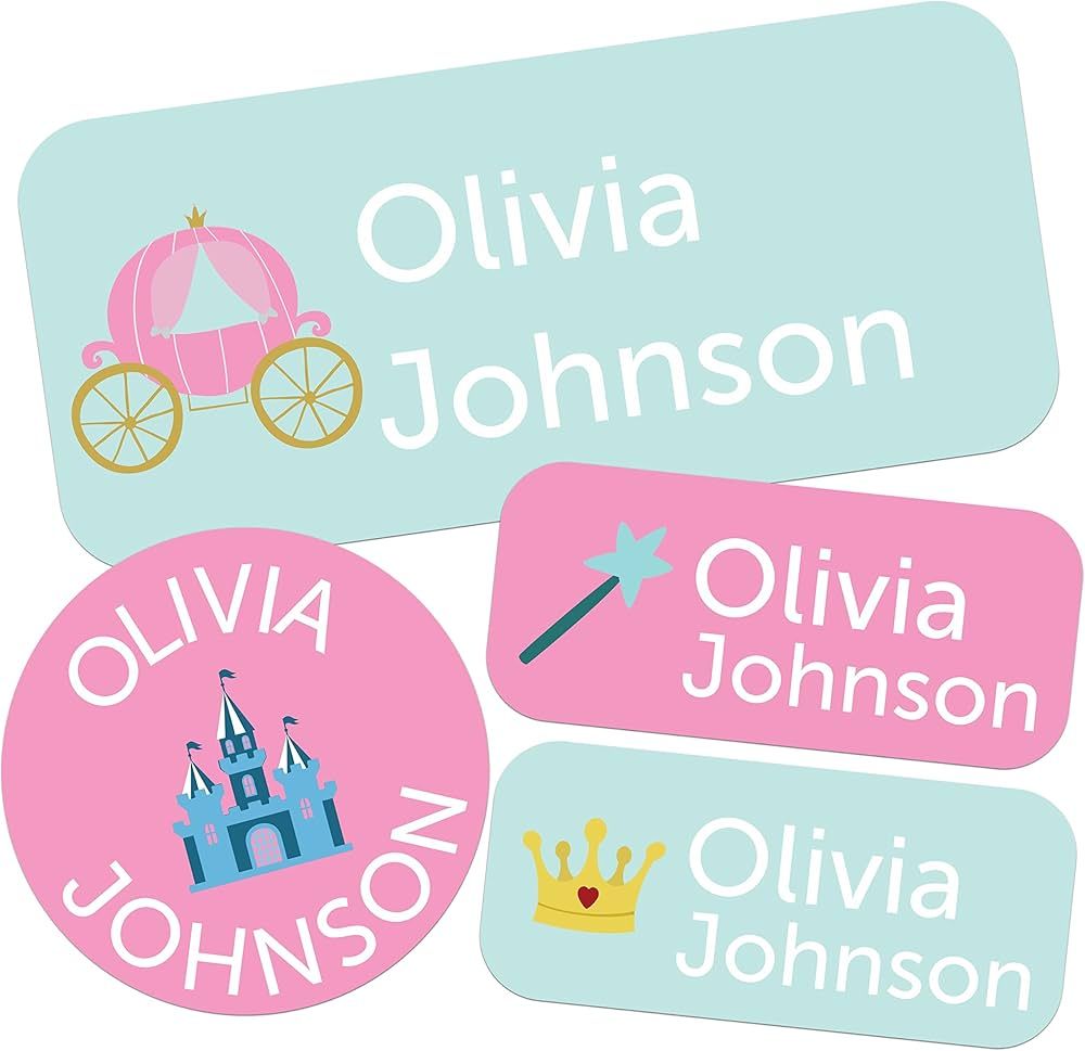 Bunny Badges Personalized Daycare Name Labels (130 Labels) - Custom Waterproof Name Stickers for ... | Amazon (US)