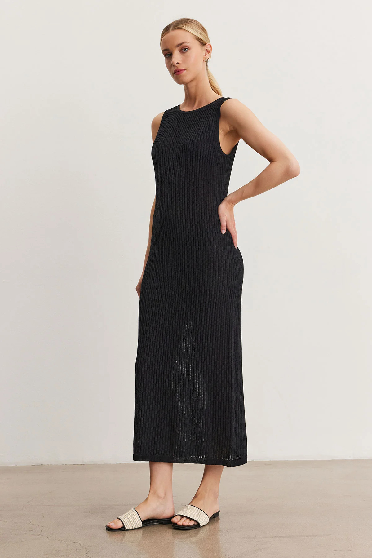 CALLEN TEXTURED COTTON BLEND MAXI DRESS | Velvet by Graham & Spencer