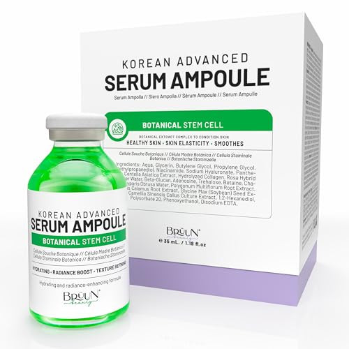 BRÜUN SC - Control Botanical Stem Cell Ampoule - Korean Serum Booster for Face and Body Skin Care Serum 1.18 fl.oz | Amazon (US)