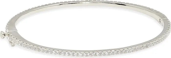 Nordstrom Delicate Cubic Zirconia Eternity Bangle | Nordstrom | Nordstrom