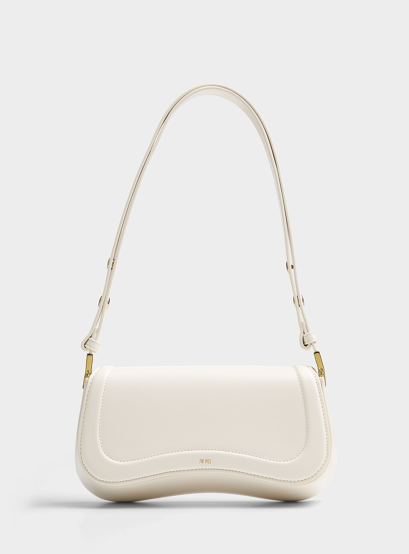 JW PEI - Joy wavy baguette bag (Women, White, ONE SIZE) | Simons