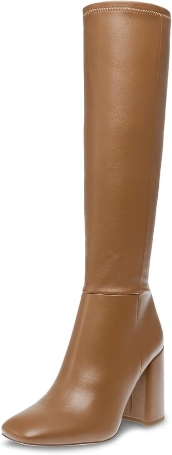 Steve Madden Women's Lizah Knee High Boot, Camel, 7 | Amazon (US)