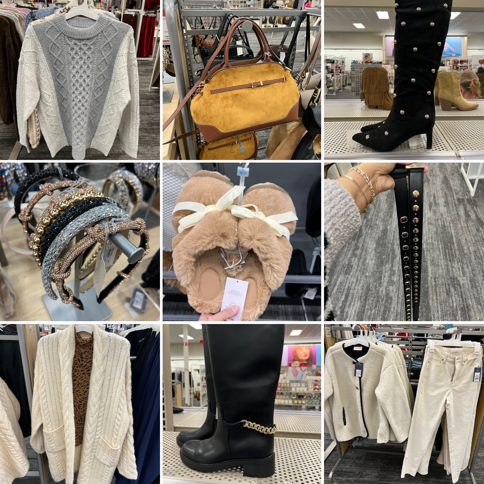 Things at Target that caught my eye today. Shoes, sweaters & cardigans, velvet pants, embellished shoes and accessories 
My Dress is Free People and a size large fyi. 

#LTKFindsUnder50 #LTKMidsize #LTKSaleAlert