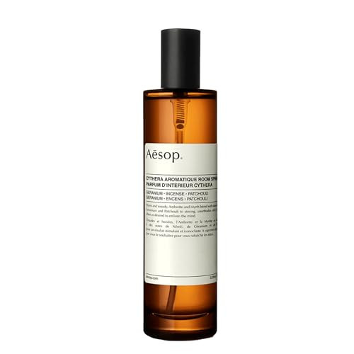 Aesop Cythera Aromatique Room Spray | Non-Aerosol Air Freshener | Woody, Opulent, Spicy | Aroma for Several Hours | 3.3 oz / 100mL | Amazon (US)