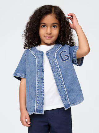 Baby & Toddler Denim Logo Baseball Jersey | Gap (US)