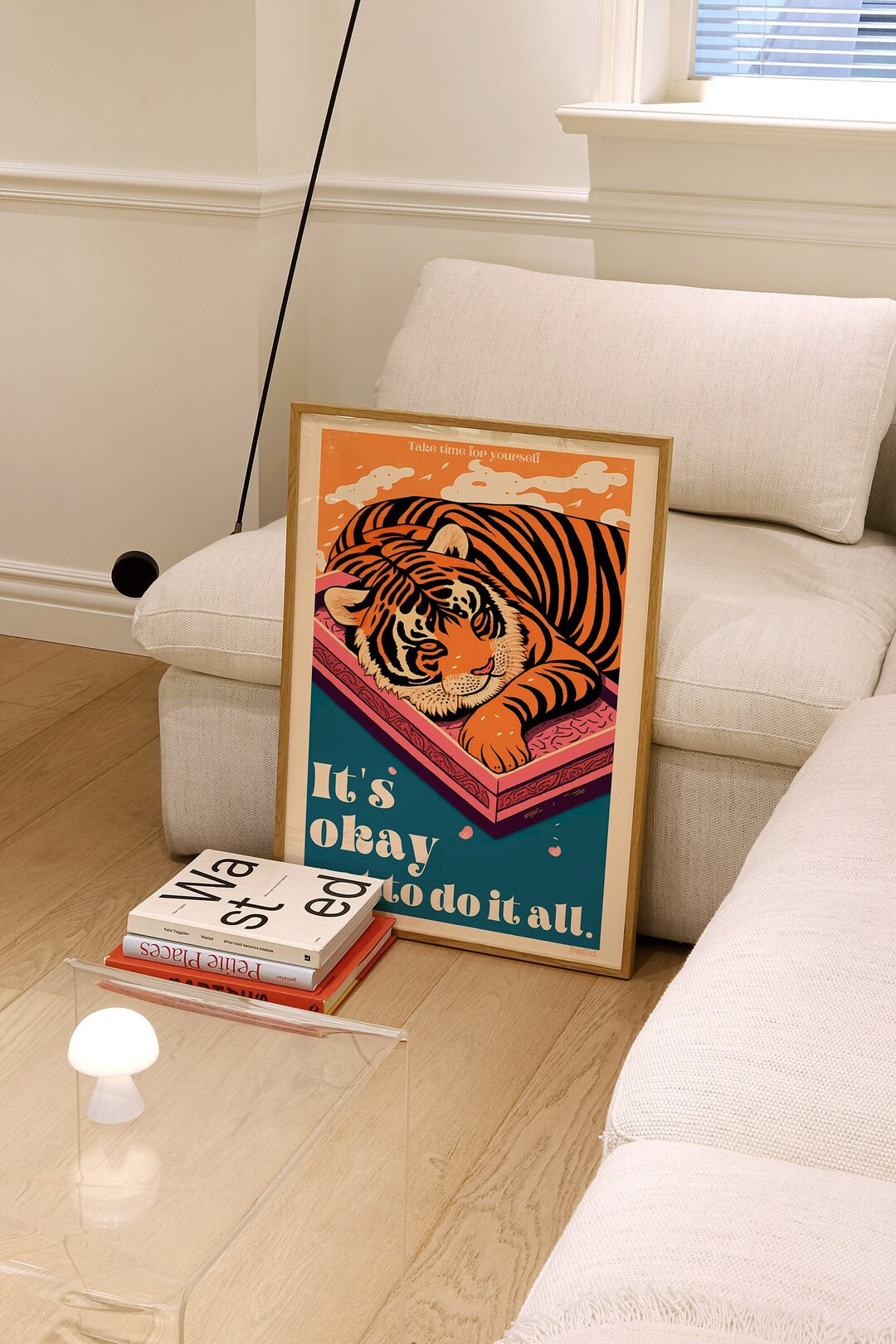 Take Time For Your Self Affirmation Poster y2k Room Decor Self Care Poster Ukiyo e Energy Poster ... | Etsy (US)