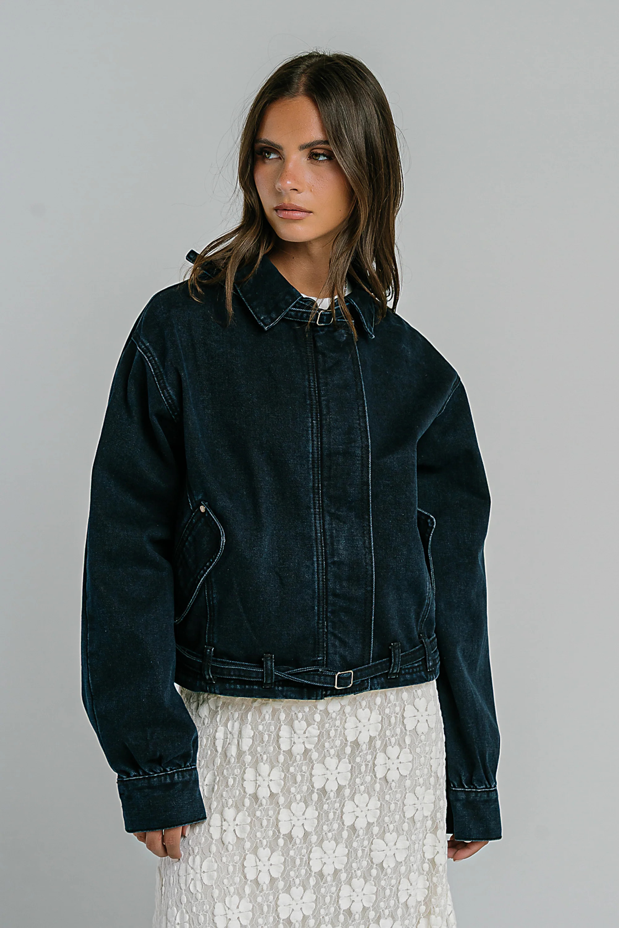 Gemma Collared Denim Jacket | Böhme US
