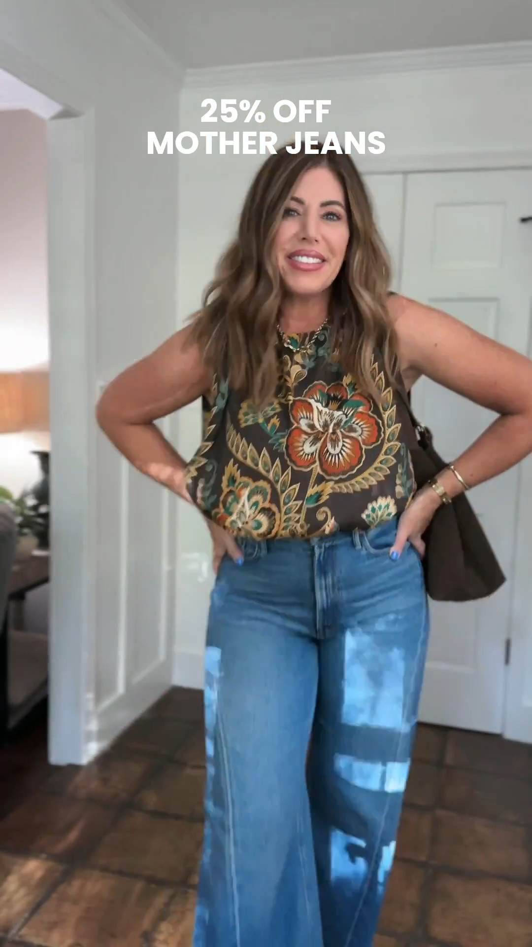 25% off mother jeans! They're still on sale!

My new favorite jeans are on sale and I can't believe they have sizes left!
I’m wearing a size 30 in this dark wash and a 29 in the medium blue wash. I love both fits so depending on how you want your jeans to fit., you can either go with your smaller size or your bigger size. They do not have any stretch, but they’re lightweight and very comfortable and so dang flattering.

You can dress them up or down and they look good on everyone. They do have a 32 inch inseam so if you are shorter than me, you will definitely need to wear heels or grab the petite size., called “LIL”

I’m wearing a medium in the jackets except for the dark brown windbreaker. I got a large in that one..

White tank is a medium-the best fitting rib tank!

This pretty floral top is currently on sale (only a couple sizes left). I’m wearing a medium.

#LTKSaleAlert #LTKOver40 #LTKMidsize