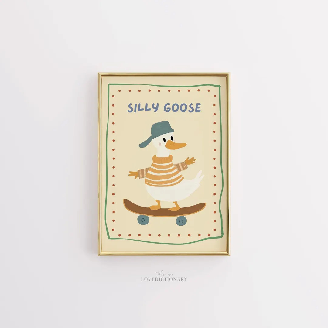 Nursery Wall Art for Kids, Cute Illustration for Playroom, Toddler Room Poster, Baby Room Decor, ... | Etsy (US)