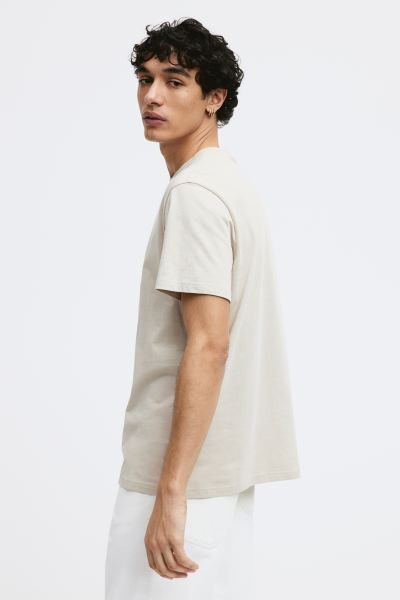 Regular Fit T-shirt - Light beige - Men | H&M US | H&M (US + CA)