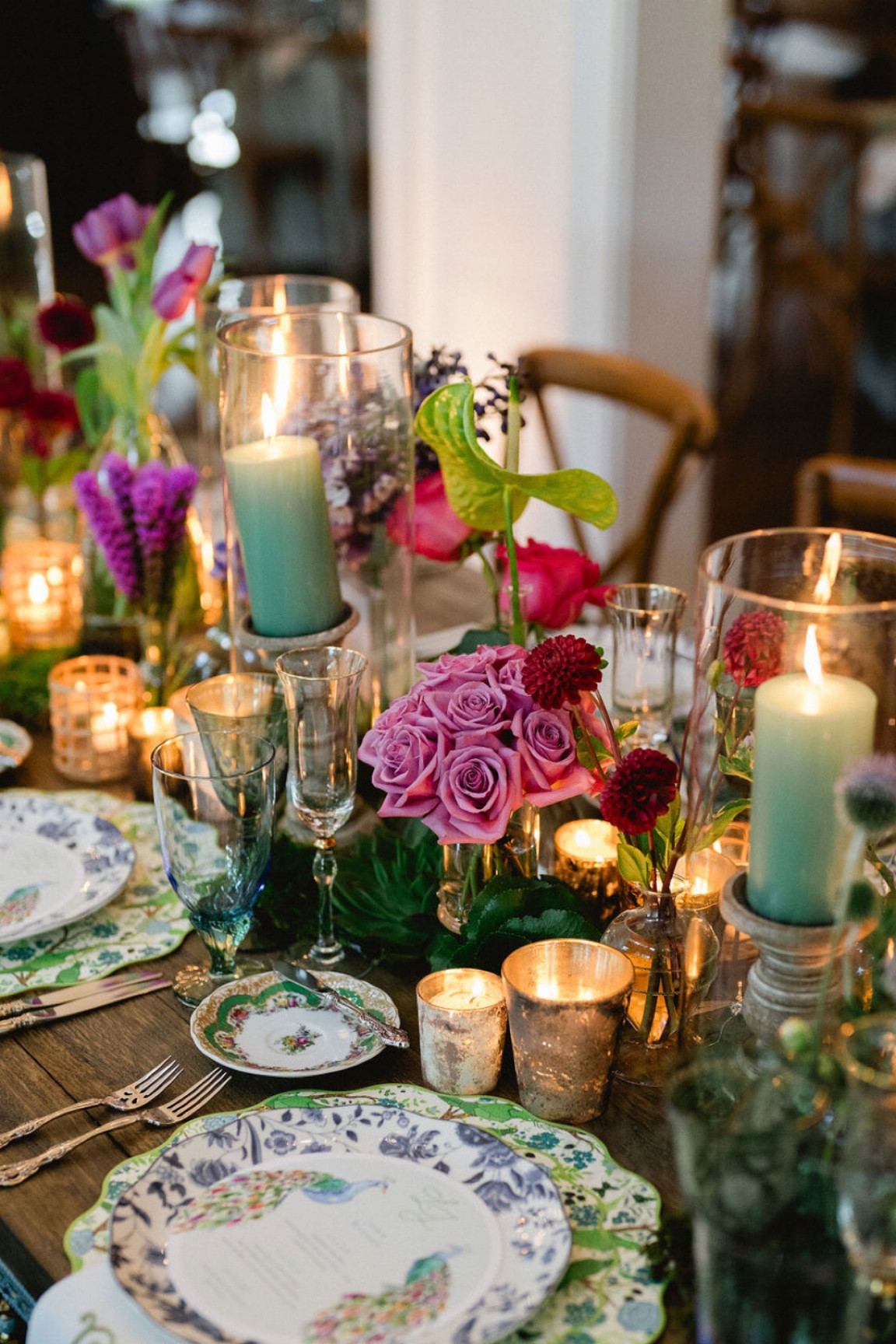 Peacock theme rehearsal dinner wedding Austin jewel tone dinner decor 

#LTKhome #LTKparties #LTKwedding