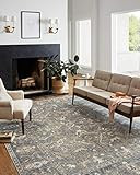 Chris Loves Julia x Loloi Rosemarie ROE-03 Sand / Lagoon Oriental Area Rug 3'-2" x 3'-2" Round | Amazon (US)