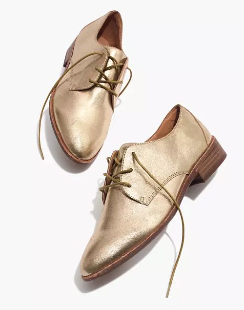 The Frances Oxford in Metallic | Madewell