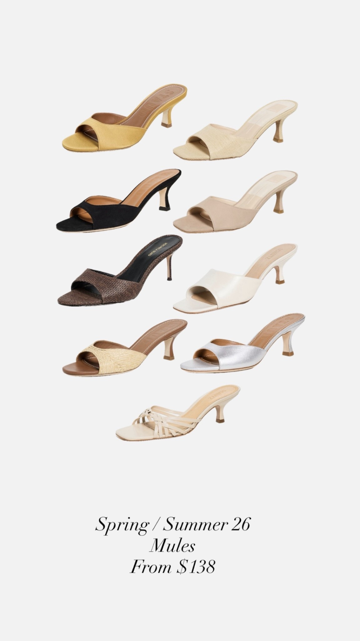 Spring Summer 26 mules. From $138. 

#LTKmomlife #LTKOver40 #LTKSeasonal