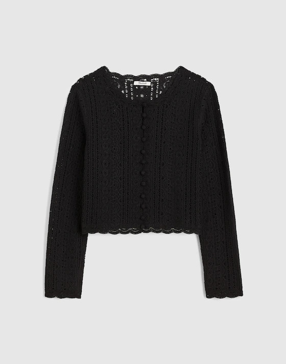 Open-Knit Lace Cardigan | Madewell