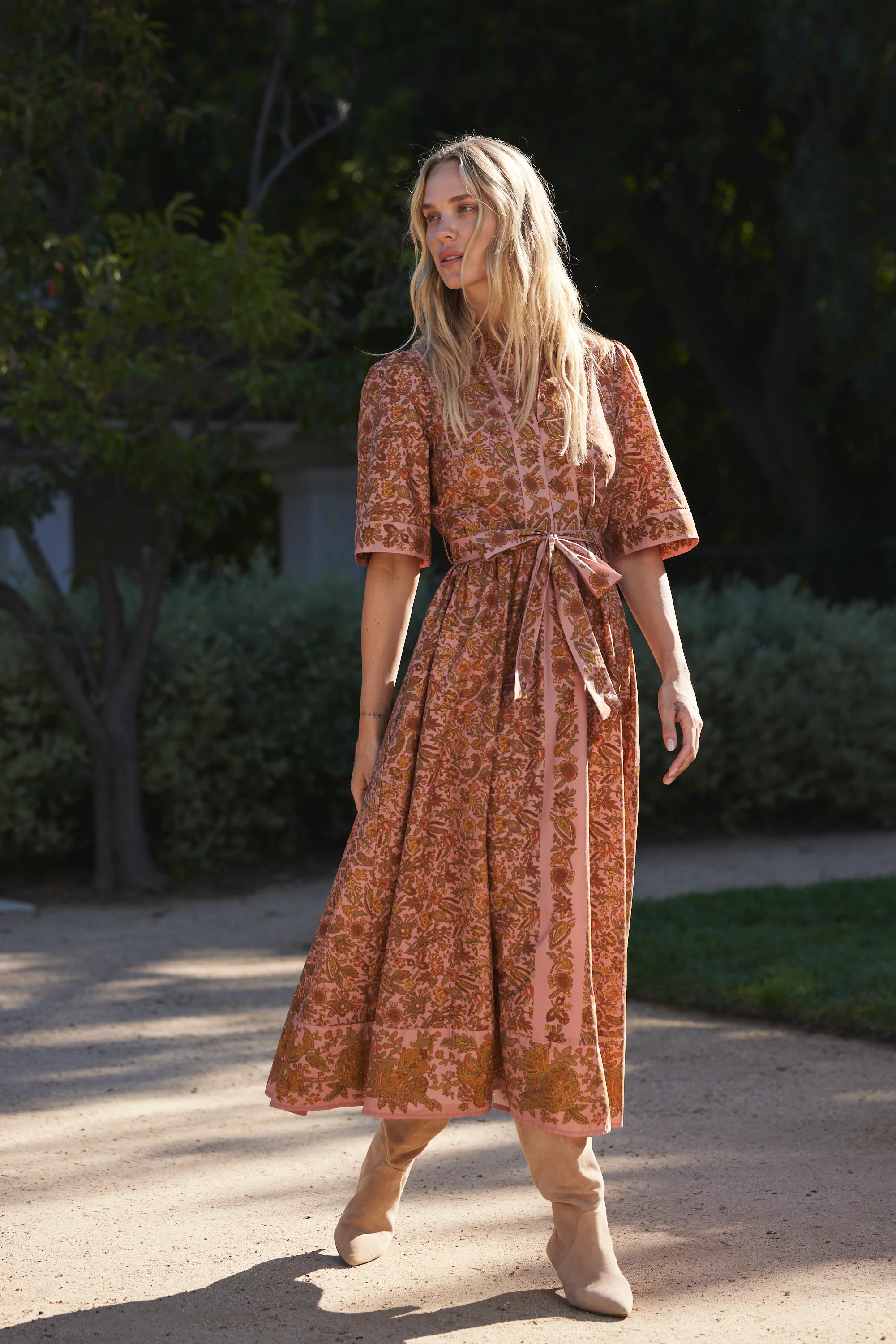 Collar Neck Maxi Dress | Hermoza