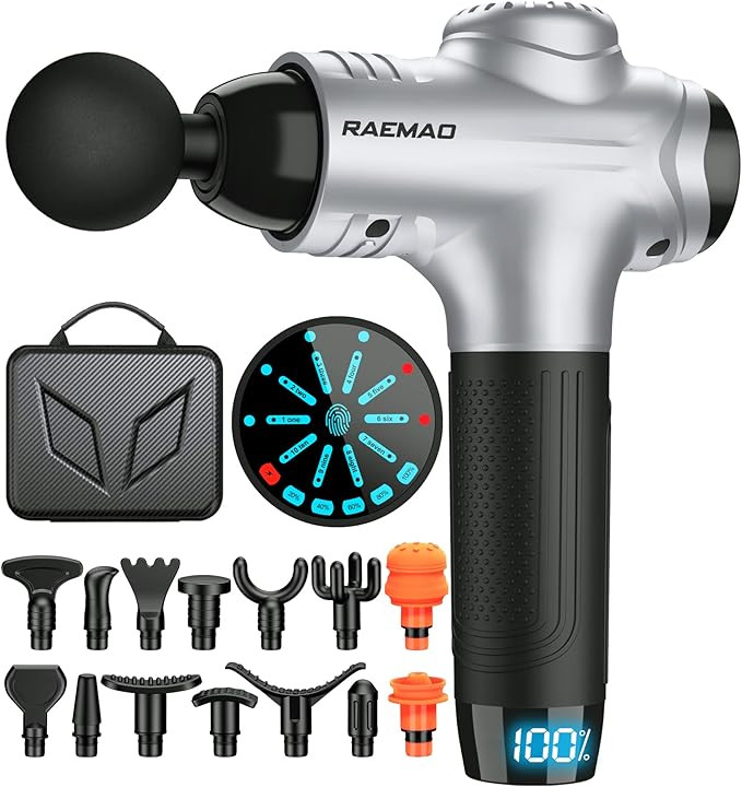 RAEMAO Massage Gun Deep Tissue，Electric Muscle Massager Percussion Massage Gun for Athletes, Ha... | Amazon (US)