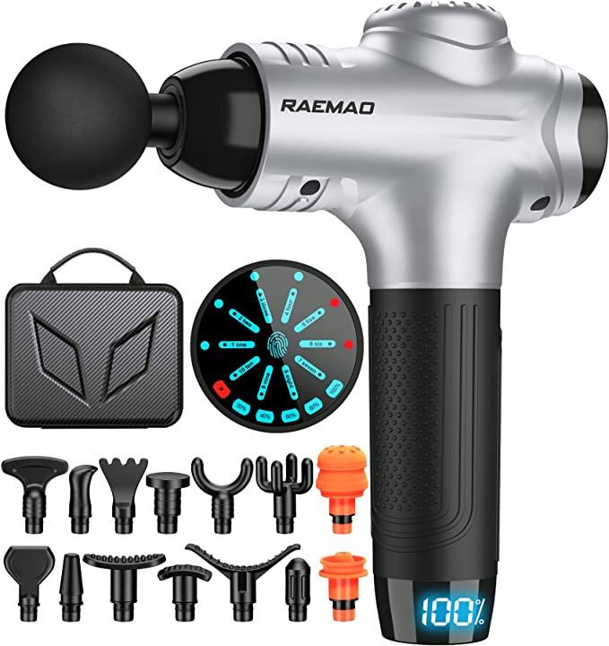 RAEMAO Massage Gun Deep Tissue，Electric Muscle Massager Percussion Massage Gun for Athletes, Ha... | Amazon (US)