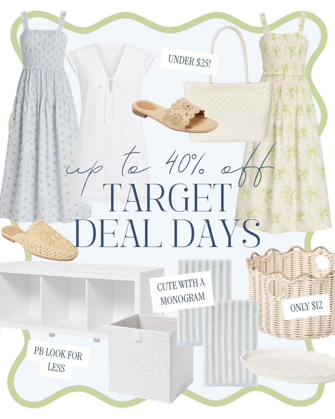 My top picks from @Target Circle Deal Days! #ad

Grandmillennial style, Target style, designer style, Target sale, blue and white, blue and green, scallop basket, entryway storage, stripe towels, coastal decor, coastal style

#LTKHome #LTKSaleAlert