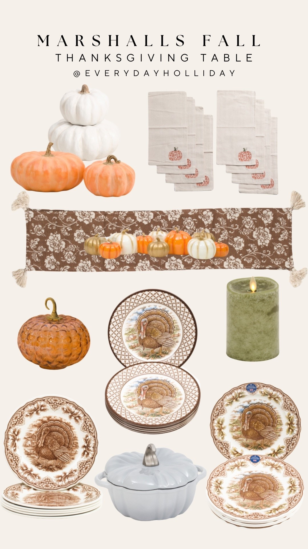 This Marshalls roundup has everything for a gorgeous Thanksgiving table without the big price tag. Which piece are you adding to your table this year?

#LTKSeasonal #LTKHome #LTKCon