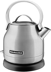 KitchenAid KEK1222SX 1.25-Liter Electric Kettle - Brushed Stainless Steel,Small | Amazon (US)