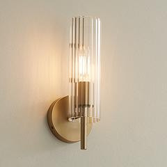 Possini Euro Taurus 13 1/2" High Brushed Champagne Wall Sconce | Lamps Plus