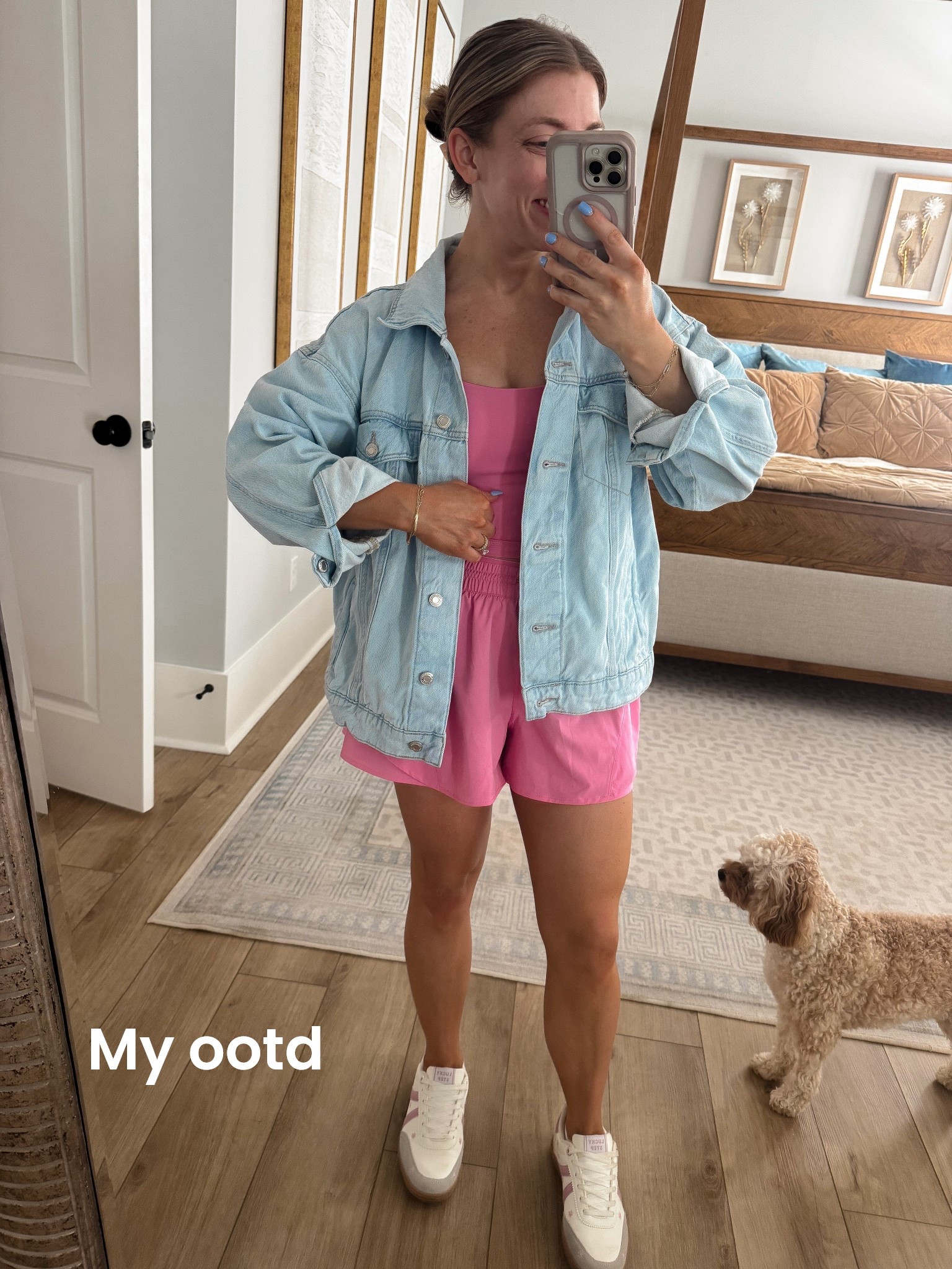 Real life mom outfit today for errands, school drop-off, and taking my daughter to a birthday party 🎀 This whole look is Walmart and so good. The pink shorts and tank are comfy but still cute, and this denim jacket is on sale for just $17 which makes it an instant yes. Perfect casual outfit for spring and summer when you want to look put together but still feel comfortable. Walmart has been so good lately for everyday outfits.

#walmartfashion #walmartfinds #affordablefashion #momoutfit #casualoutfit #everydaystyle #springoutfit #walmartstyle #budgetfashion #outfitideas #errandoutfit #momlifeoutfit

#LTKootd #LTKmomlife #LTKgrwm